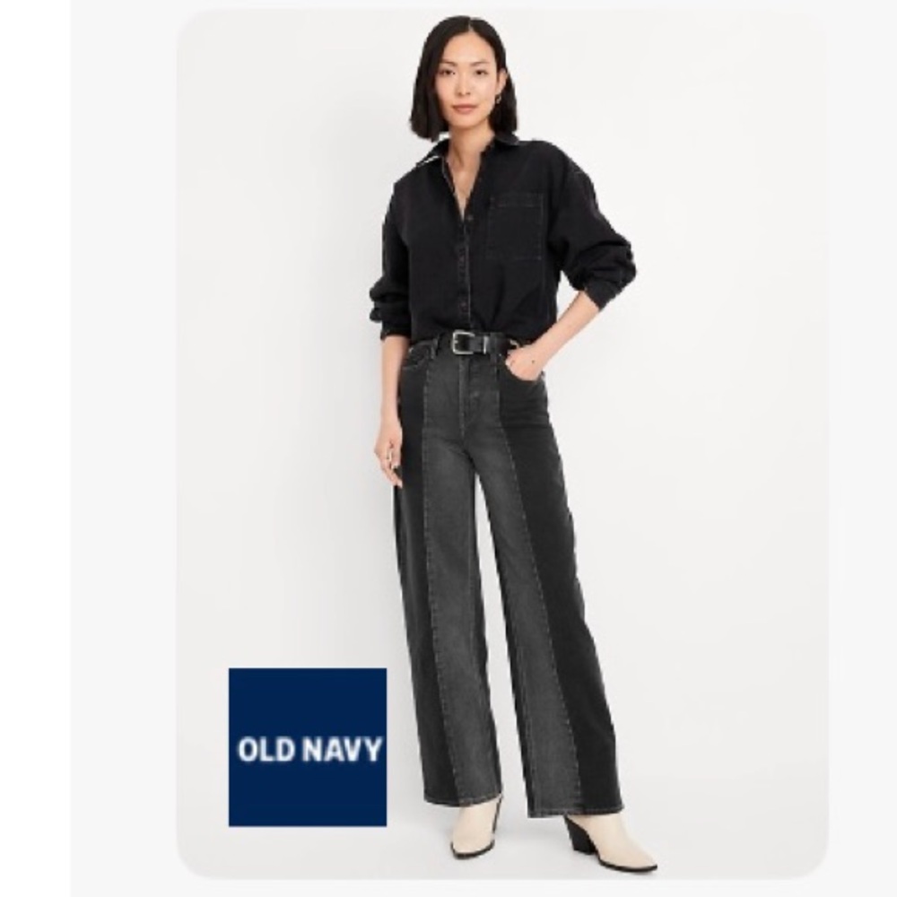 Old Navy Extra High-Waisted Sky-Hi Wide-Leg Jeans